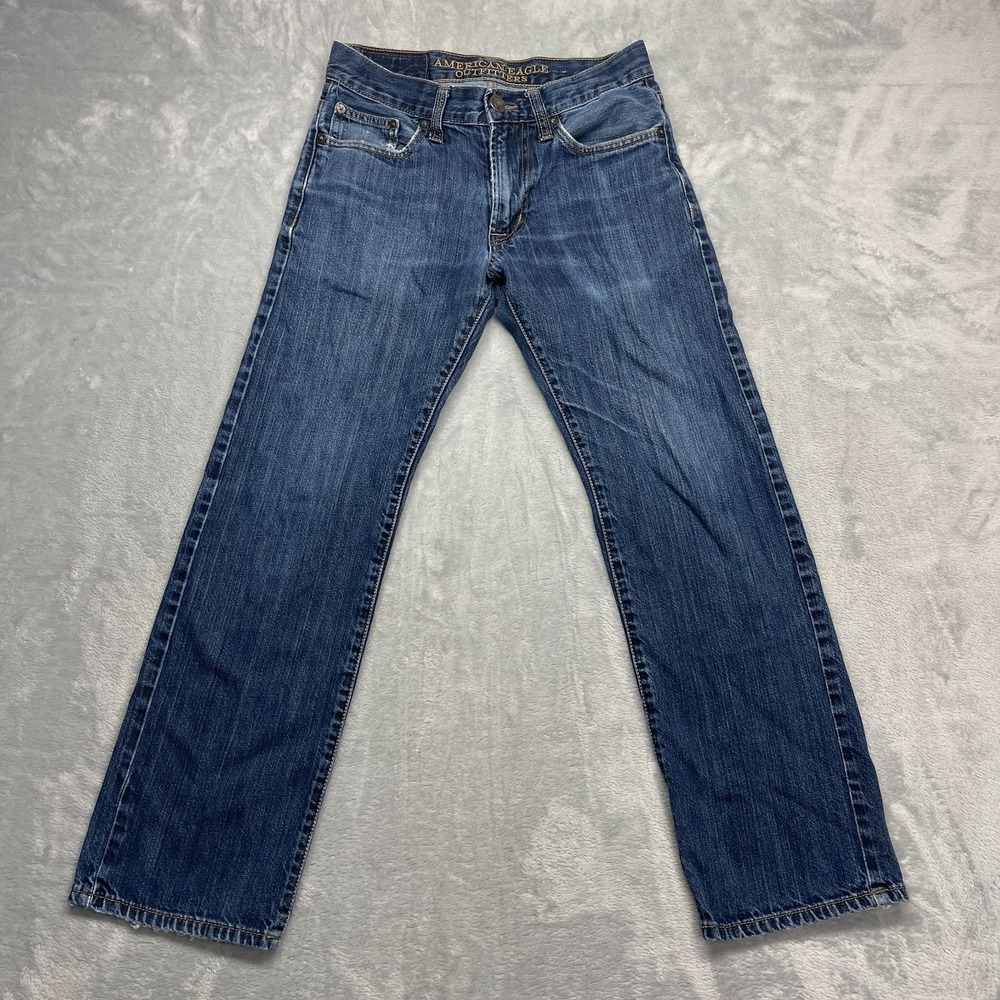 American Eagle Jeans Mens 26/28 Blue Denim Original Straight Leg Streetwear